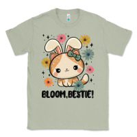 Matcha bloom bestie cat Classic Tee - MaliasSmallBusiness
