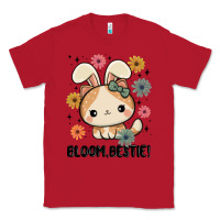 Red bloom bestie cat Classic Tee - MaliasSmallBusiness