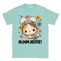 Seafoam bloom bestie cat Classic Tee - MaliasSmallBusiness