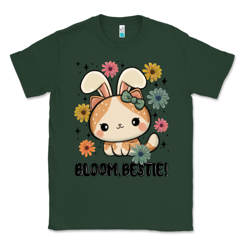 Bloom Bestie Cat Classic Tee by MaliasSmallBusiness | Teevron