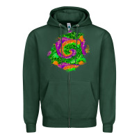 Sports Green halloween patch  1 Zipper Hoodie - BundleAndBundleShop
