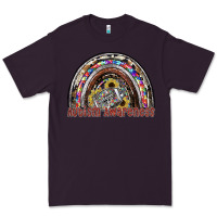 Plum autism avareness football Premium Tee - SublimationCraftShop