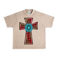 French Oak christmas cross Urban Heavy Tee - BarkalooDesign