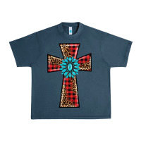 Midnight Navy christmas cross Urban Heavy Tee - BarkalooDesign