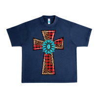 Navy christmas cross Urban Heavy Tee - BarkalooDesign