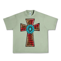 Oil Green christmas cross Urban Heavy Tee - BarkalooDesign