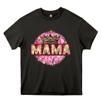 Asphalt mama with round leopard Heavy Core Tee - Zillion Design Studio