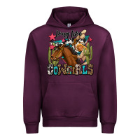 Mauve Wine long live cowgirls Urban Hoodie - OliviaCreatesArt