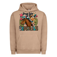 Pigment Burro long live cowgirls Urban Hoodie - OliviaCreatesArt