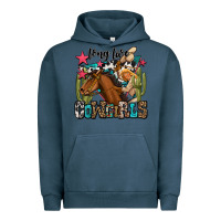 Pigment Midnight Navy long live cowgirls Urban Hoodie - OliviaCreatesArt