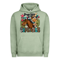 Pigment Oil Green long live cowgirls Urban Hoodie - OliviaCreatesArt