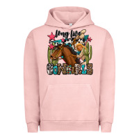 Pigment Salmon long live cowgirls Urban Hoodie - OliviaCreatesArt