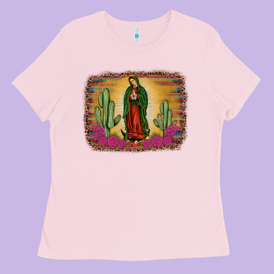 Western Our Lady Of Guadalupe Ladies Tee Designed By Jahusdesignshop