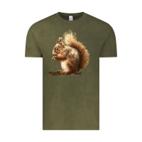 Vintage Olive Squirrels Vintage Tee - LillyAllenDesigns