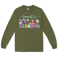 Army Green gymnastics grandma Long Sleeve Tee - MaliasSmallBusiness