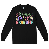 Black gymnastics grandma Long Sleeve Tee - MaliasSmallBusiness