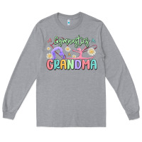 Heather Grey gymnastics grandma Long Sleeve Tee - MaliasSmallBusiness