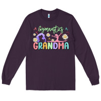 Plum gymnastics grandma Long Sleeve Tee - MaliasSmallBusiness