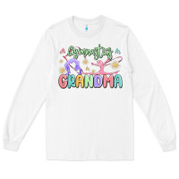 White gymnastics grandma Long Sleeve Tee - MaliasSmallBusiness