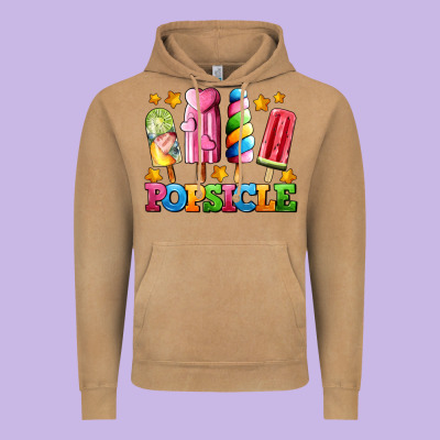 Popsicle With Stars Vintage Hoodie Designed By Adodesignshop