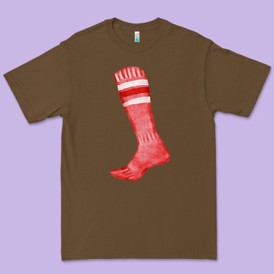 Red Sock Fa Element Premium Tee Designed By Fadigitalartstudio