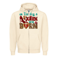 Sandshell on this day a queen was born Zipper Hoodie - BundleAndBundleShop