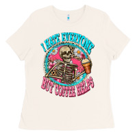 Bone i hate everyone but coffee helps Ladies Tee - Zillion Design Studio
