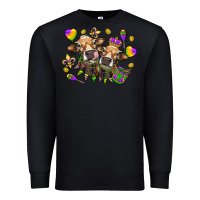 Black Mardi Gras heifers Premium Sweatshirt - NancyCooperArtShop