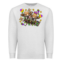 Oatmeal Heather Mardi Gras heifers Premium Sweatshirt - NancyCooperArtShop