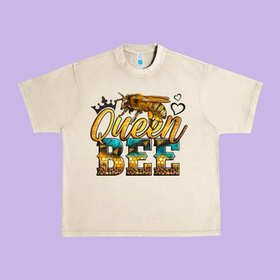 Queen Bee Urban Heavy Tee Designed By Lillyallendesigns