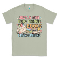 Matcha just a girl who brings books everywhere Classic Tee - MaliasSmallBusiness