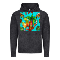 Vintage Black summer drinks and ice cream Vintage Hoodie - BundleAndBundleShop