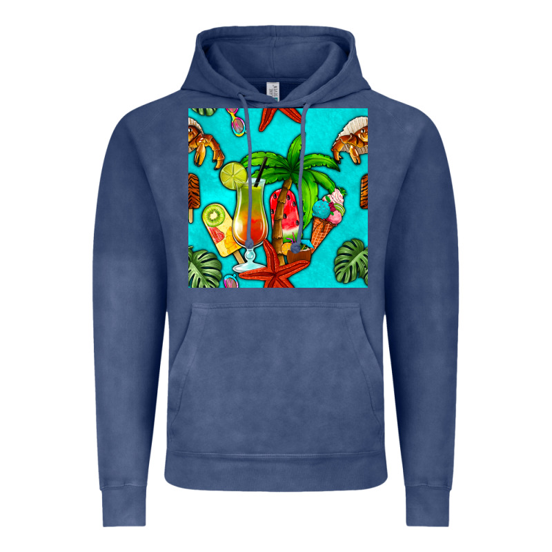 Summer Drinks And Ice Cream Vintage Hoodie by BundleAndBundleShop | Teevron