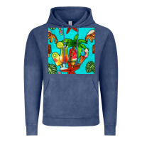 Vintage Denim summer drinks and ice cream Vintage Hoodie - BundleAndBundleShop