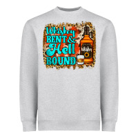 Heather Grey Whiskey Bent and Hell Bound Heavyweight Sweatshirt - Jasminsmagicworld