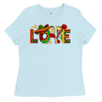 Baby Blue Mexico Love Ladies Tee - texasbilliewilder