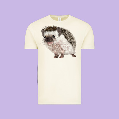 Hedgehog Illustrations Vintage Tee Designed By Lillyallendesigns