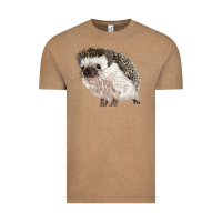 Vintage Coffee Hedgehog Illustrations Vintage Tee - LillyAllenDesigns