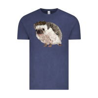 Vintage Denim Hedgehog Illustrations Vintage Tee - LillyAllenDesigns