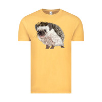 Vintage Mustard Hedgehog Illustrations Vintage Tee - LillyAllenDesigns