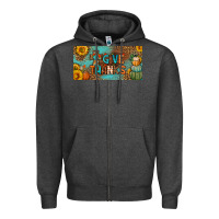 Charcoal Heather give thanks license plate Zipper Hoodie - BundleAndBundleShop