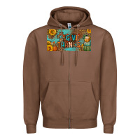 Chestnut give thanks license plate Zipper Hoodie - BundleAndBundleShop