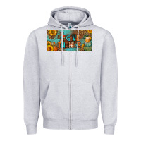 Give Thanks License Plate Zipper Hoodie | Teevron