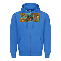 True Royal give thanks license plate Zipper Hoodie - BundleAndBundleShop