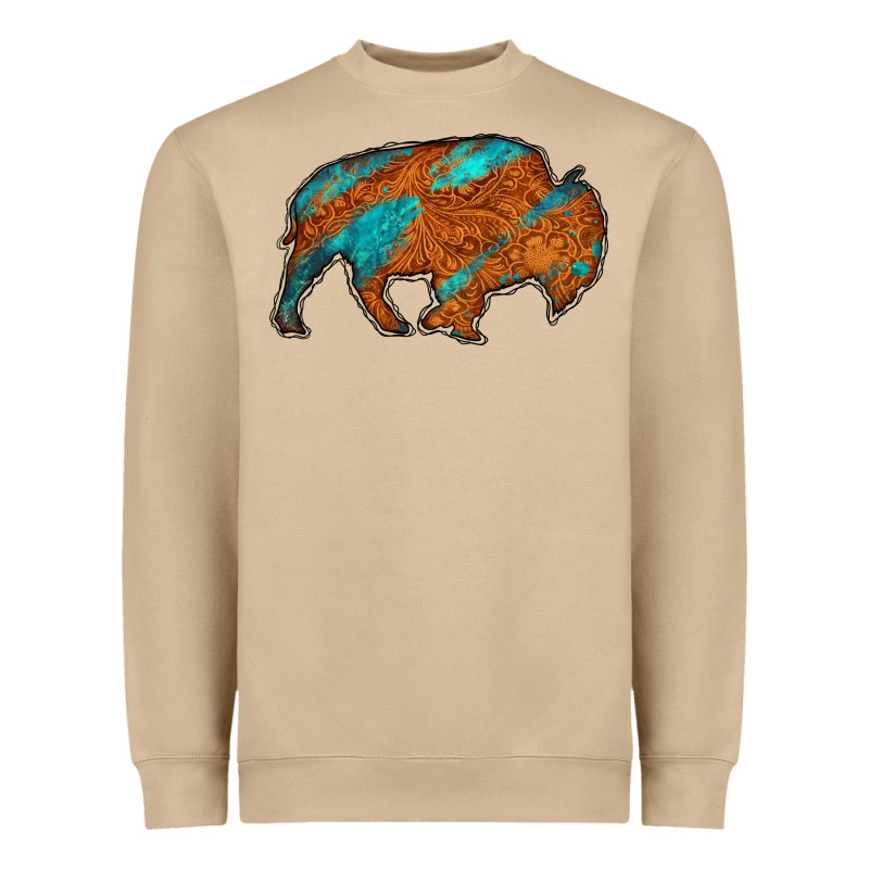 Bison Heavyweight Sweatshirt by Jasminsmagicworld | Teevron