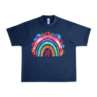 Navy summer rainbow Urban Heavy Tee - NancyCooperArtShop