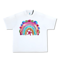 White summer rainbow Urban Heavy Tee - NancyCooperArtShop