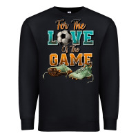 Black For the love of the game Soccer Premium Sweatshirt - NancyCooperArtShop