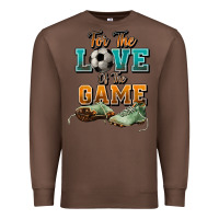 Chestnut For the love of the game Soccer Premium Sweatshirt - NancyCooperArtShop