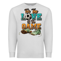 Dove Grey For the love of the game Soccer Premium Sweatshirt - NancyCooperArtShop